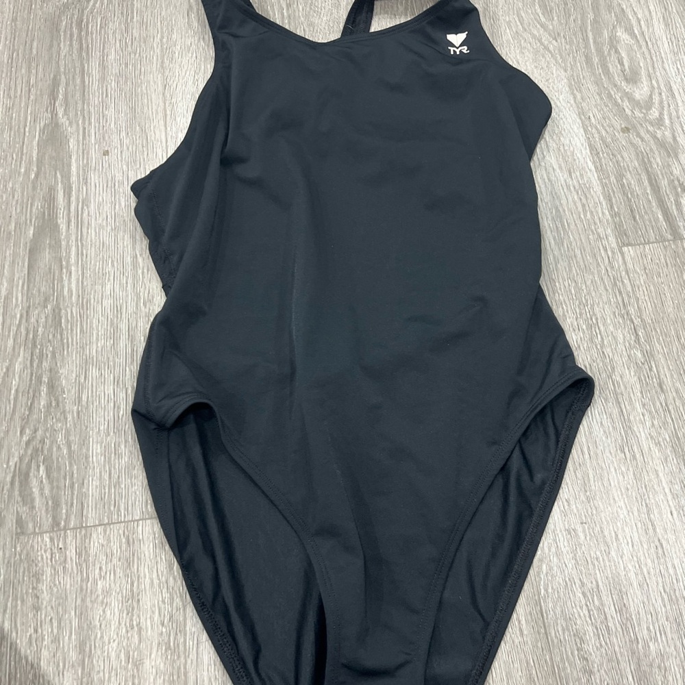 TYR Women's Classic Black One-Piece Swimsuit Size 38